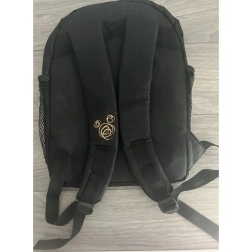 Disney Quest Black Backpack‎ Medium Mickey NWOT